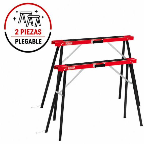 Juego de Caballetes Plegables PAMACON 250 Kgs