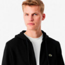 Sudadera de Felpa con Cremallera de Corte Clásico  LACOSTE