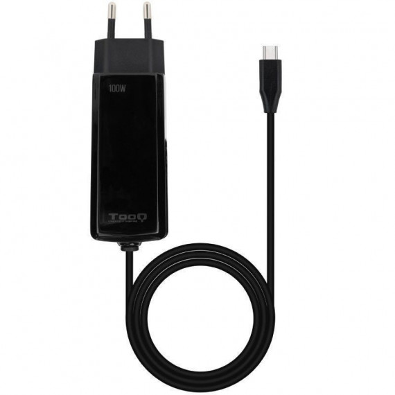 TOOQ Cargador de Pared TQLC-USBCGAN100PD-C 100W Negro