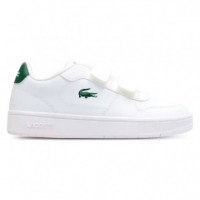 Childs Court Ace Snk Wht/dk Green  LACOSTE