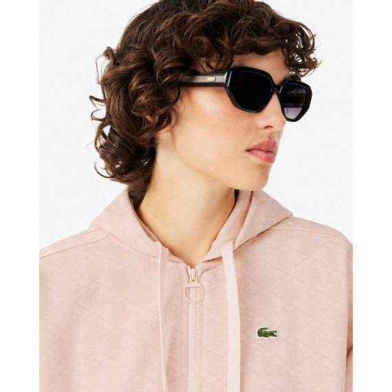 Hoodie Monogram Mansia/sisal  LACOSTE