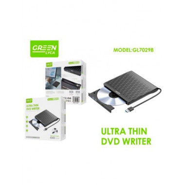 GREEN LYCA Grabadora DVD GL70298 Externa USB 3.0 Ultra Thin