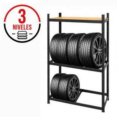 Estanteria para Neum&aacute;ticos de 3 Niveles FARGO TOOLS