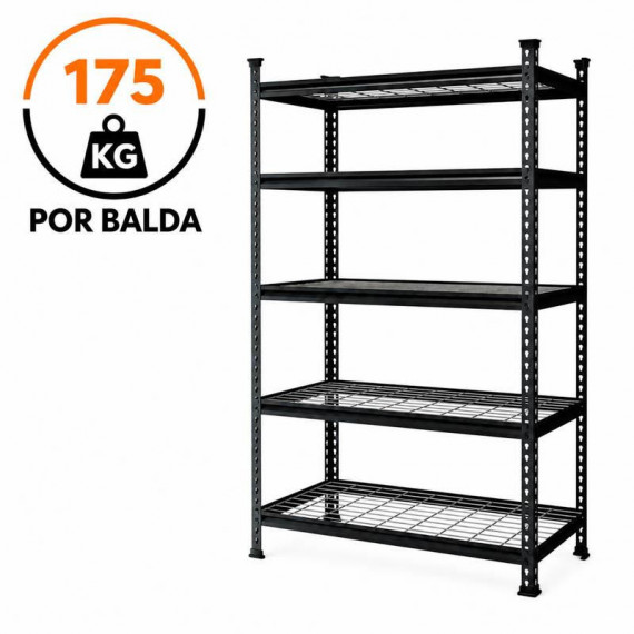 Estanteria de Malla 5 Baldas AIRMEC 100X40X180 Cm