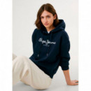 Pepe Jeans Sudadera Baddy Hoodie Azul PL5800001-LUE