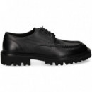Blucher Wallabee Piel Negro  HUGO BOSS