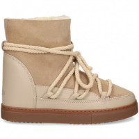 Botín Deportivo Piel Beige  INUIKII