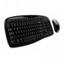 Teclado + Ratón Logitech Desktop MK250 Inalámbrico Black / 920-013543