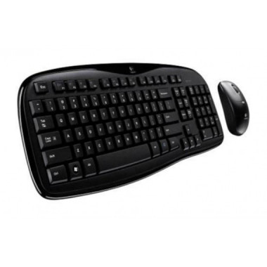 Teclado + Rat&oacute;n Logitech Desktop MK250 Inal&aacute;mbrico Black / 920-013543