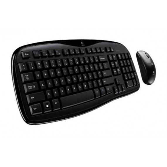 Teclado + Ratón Logitech Desktop MK250 Inalámbrico Black / 920-013543