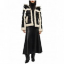 KARL LAGERFELD - Shearling Contrast Puffer - 999 - B4W15004/999