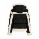 KARL LAGERFELD - Shearling Contrast Puffer - 999 - B4W15004/999