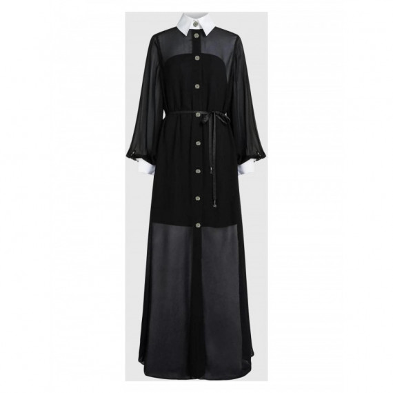 KARL LAGERFELD - studio long dress - 999 - B4W13056/999