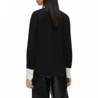 KARL LAGERFELD - contrast collar shirt - 998 - B4W11010/998