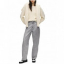KARL LAGERFELD - coated python denim pants - d21 - B4W10086/d21