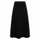 KARL LAGERFELD - embellished detail knit skirt - 999 - B4W12017/999
