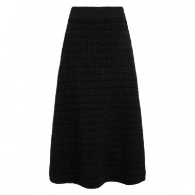 KARL LAGERFELD - embellished detail knit skirt - 999 - B4W12017/999