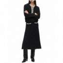 KARL LAGERFELD - embellished detail knit skirt - 999 - B4W12017/999