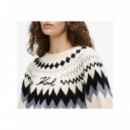 KARL LAGERFELD - Alpine Knit - 101 - B4W18020/101
