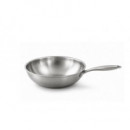 WOK DE ACERO INOXIDABLE FULL INDUCTION 28 CM
