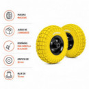 Ruedas Macizas para Carretilla AIRMEC Orificio 20 Mm 2 Pcs