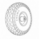 Ruedas Macizas para Carretilla AIRMEC Orificio 20 Mm 2 Pcs