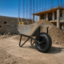 Rueda Neumática con Eje para Carretilla AIRMEC Orificio 20 Mm