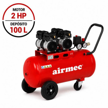 Compresor Insonorizado AIRMEC 100 Litros 2HP