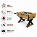 Mesa de Futbolin Pro Madera ATHANSPORT 137X74X89 Cm