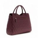 Guess  Bolso Satchel en Tono Merlot HWGG23 23050-MER  GUESS..