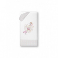 Funda Nórdica Reversible Desenfundable + Protector Cuna Flores Petalos INTERBABY
