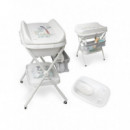Bañera Con Cambiador Y Soporte Baby Splash Interbaby