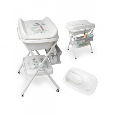 Ba&ntilde;era Con Cambiador Y Soporte Baby Splash Interbaby