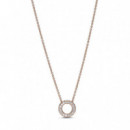 PANDORA PANDORA Rose Collar en PANDORA Rose Logo Circular de PANDORA en Pavé 387436C01