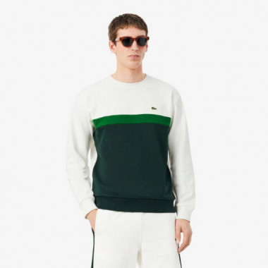 Sudadera Colorblock Farine/sinople  LACOSTE