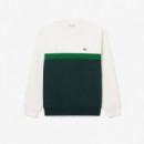Sudadera Colorblock Farine/sinople  LACOSTE