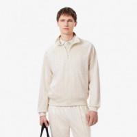 Sudadera Cremallera Monogram Nacre  LACOSTE