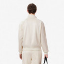Sudadera Cremallera Monogram Nacre  LACOSTE