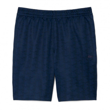 Pantal&oacute;n corto de jacquard con monograma de corte regular