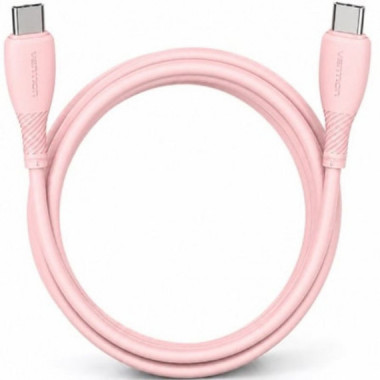 VENTION CABLE USB-C MACHO A USB-C MACHO HASTA 60W 480 MBPS 2M ROSA