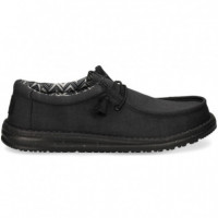 WALLABEE CANVAS NEGRO