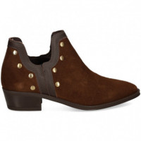 Botin Tachas Serraje Nogal  VEXED SHOES COMPANY