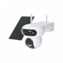 Cámara de Vigilancia Dual EZVIZ HB90 2K+2K Wifi con Panel Solar 8W