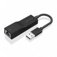 Adaptador AISENS USB 3.0 a Ethernet Gigabit Negro