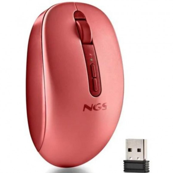 Ratón NGS Ergonómico Fog Dual Rf Bt Rojo (fogdualred)