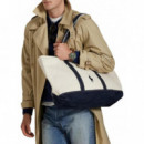 Polo RALPH LAUREN - Pp Icn Tte M-tote-medium - Cream Navy - 405P02124001/CREAM Navy