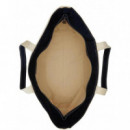 Polo RALPH LAUREN - Pp Icn Tte M-tote-medium - Cream Navy - 405P02124001/CREAM Navy