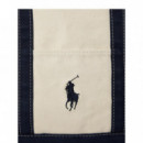Polo RALPH LAUREN - Pp Icn Tte M-tote-medium - Cream Navy - 405P02124001/CREAM Navy
