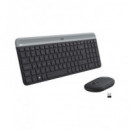 LOGITECH Teclado + Raton Inalambrico MK470 Usb Slim Combo Negro