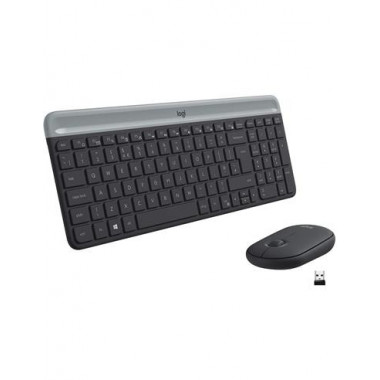LOGITECH Teclado + Raton Inalambrico MK470 Usb Slim Combo Negro
